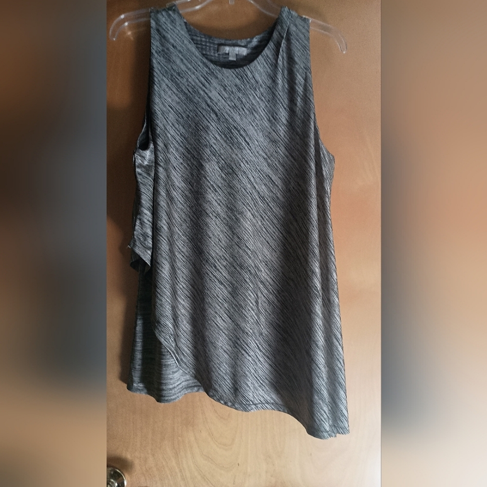 Gray Sleeveless Women's Tunic Top